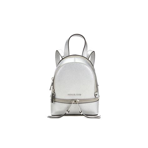 michael kors silver backpack